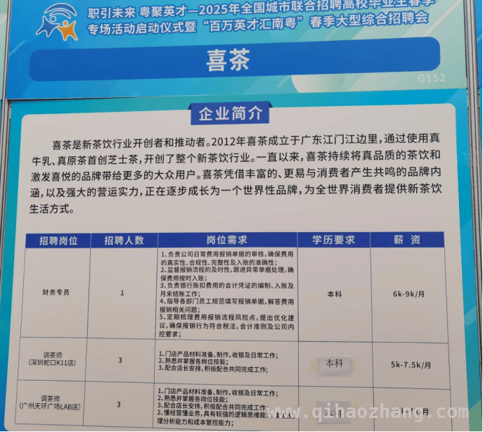 喜茶调茶师招聘“本科”风波，后续如何发展？