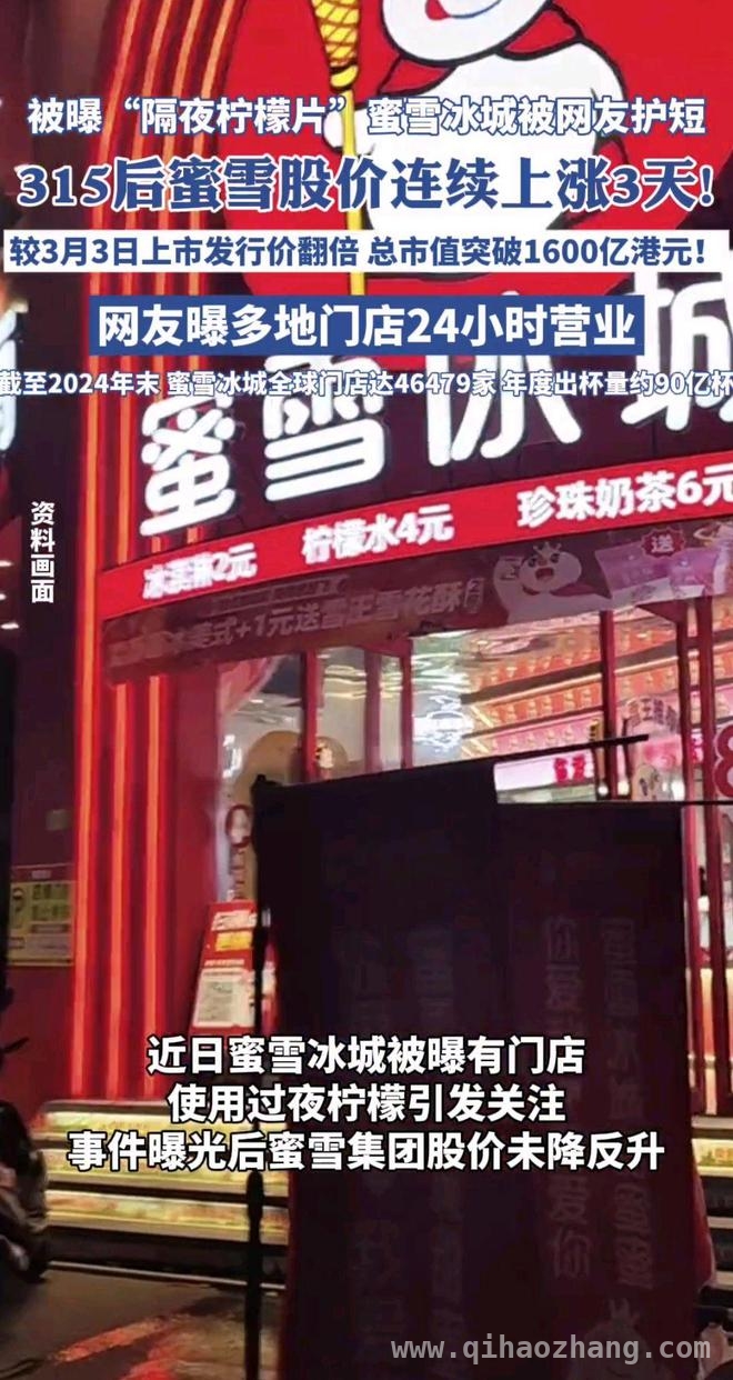 蜜雪冰城被315点名，股价却一飞冲天，原因何在？，315风暴下，蜜雪冰城股价逆市飘红的惊人真相