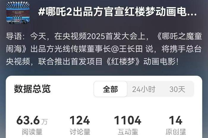从〈哪吒〉到〈红楼梦〉，动画电影对经典IP的执着探索