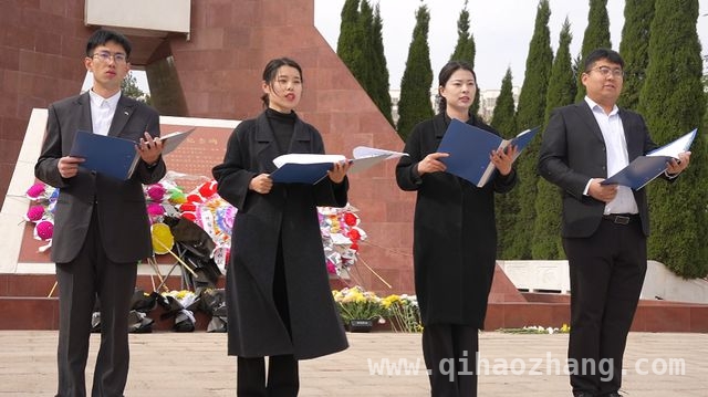 清明前夕，琴书学校师生缅怀先烈汲取奋进力量，洛阳市琴书学校清明祭英烈，为青少年上好“思政大课”
